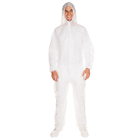 HYGONORM Eco Overall mit Kapuze,  weiß 276499,  1 Karton = 20 x 5 Stück = 100 Stück,  L