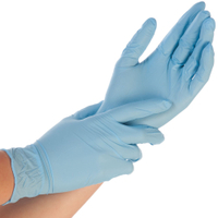 Hygonorm Safe Fit,  Nitrilhandschuhe,  blau 261582,  1 Karton = 10 Packungen à 100 Stück,  Größe M