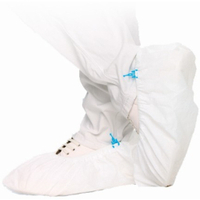HYGOSTAR Überschuhe Vlies mit CPE-Beschichtung 28504H,  1 Karton = 10 Packungen = 800 Stück,  Größe: 44 cm