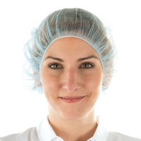 HYGOSTAR Bettina Baretthaube 1260,  1 Packung = 100 Stück,  blau
