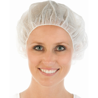 HYGOSTAR Bettina Baretthaube 1264,  1 Packung = 100 Stück,  weiß