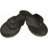 HYGOSTAR Black Deluxe Hotelslipper - offen 55581,  1 Packung = 10 Paar,  Einheitsgröße,  schwarz