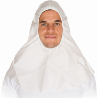 HYGOSTAR Einweg-Kapuze aus mikroporösem Spezialgewebe 13100,  1 Karton = 5 Packungen = 100 Stück,  weiß