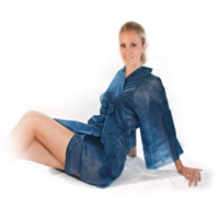 HYGOSTAR Einweg-Kimono 55406,  1 Karton = 100 x 1 Stück,  dunkel-blau