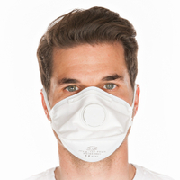 HYGOSTAR FFP3 NR Atemschutzmaske,  faltbar 29359,  1 Karton = 10 Packungen á 10 Stück = 100 Stück,  weiß