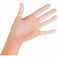 Hygostar Latex Fingerlinge,  puderfrei 26763,  1 Karton = 150 Packungen à 100 Stück,  Größe S