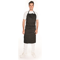 HYGOSTAR Latzschürze aus Polycotton 20503,  1 Karton = 36 Stück,  Maße: 80x80cm,  schwarz