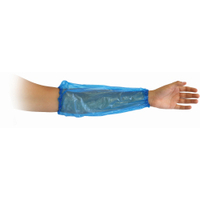 HYGOSTAR Schutzärmel Polyethylen 28269,  1 Packung = 100 Stück,  Stärke: 20my,  blau