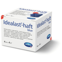 Idealast-haft Idealbinde,  4 cm x 4 m gedehnt selbsthaftend,  blau 9310900,  1 Karton = 70 Packungen à 1 Stück