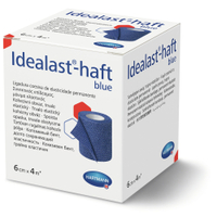 Idealast-haft Idealbinde,  6 cm x 4 m gedehnt selbsthaftend,  blau 9310910,  1 Packung = 1 Stück