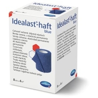 Idealast-haft Idealbinde,  8 cm x 4 m gedehnt selbsthaftend,  blau 9310920,  1 Packung = 1 Stück