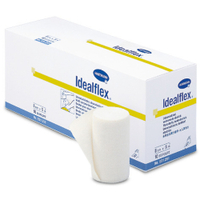 Idealflex dauerelastische Binden,  8 cm x 5 m,  waschbar 9312846,  1 Karton = 6 Packungen à 10 Stück,  lose