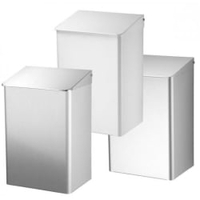 ingo-man AB 15 Abfallbehälter,  15 Liter 287300,  Aluminium,  silberfarbig eloxiert,  A