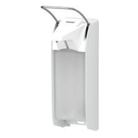 ingo-man plus Counter Seifen-/Desinfektionsmittelspender 1417613,  Aluminium,  eloxiert,  weiß,  IMP T P/24