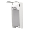 ingo-man plus IMP Seifen-/Desinfektionsmittelspender 1417468,  Für 1 Liter - Flaschen,  Aluminium,  weiß,  TLS P/24