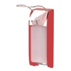 ingo-man plus IMP Seifen-/Desinfektionsmittelspender 1417889,  Farbe: leuchthellrot,  mit langem Bedienhebel,  TLS P/24
