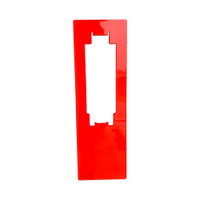 ingo-man SRL T Signalrahmen,  mit Aufkleber 1420150 - rot,  Für 1 Liter - Spender,  leuchthellrot