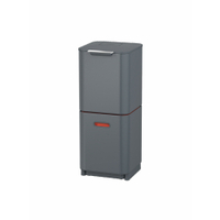 Joseph Joseph Mülltrennsystem Totem Compact,  40 Liter 30065,  1 Mülltrennsystem,  Farbe: Grau