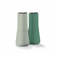 Joseph Joseph Salz und Pfeffermühlen Set Milltop,  Keramikmahlwerk 20182,  1 Gewürzmühlen Set,  Farbe: Dunkelgrün und Hellgrün