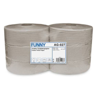 Jumbo-Toilettenpapier,  1-lagig,  hellgrau,  460 m 1 Paket = 6 Rollen