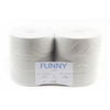 Jumbo-Toilettenpapier,  Tissue,  2-lagig,  hellgrau,  280 m ½ Palette = 21 Pakete à 6 Rollen