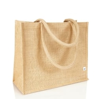 Jute statt Plastik Jutebeutel Einkauftasche 40 x 34 cm,  20 Liter 1 Stück