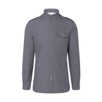 Karlowsky Jeans-Style Herrenkochhemd,  vintage black JM 28,  Größe: 48