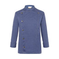 Karlowsky Jeans-Style Kochjacke,  vintage blue JM 24,  Größe: 50