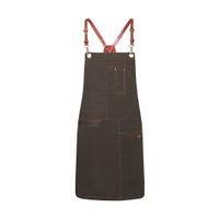 Karlowsky Urban X-Style Latzschürze,  68 x 80 cm LS 25,  Farbe: schokolade
