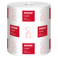 KATRIN Classic System towel XL Papierhandtuch,  weiß 306200,  1 Paket = 6 Rollen