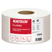 KATRIN Gigant Toilettenpapier S 150 m 250400,  1 Paket = 12 Rollen à 1200 Blatt