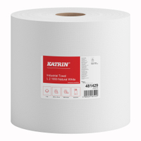 KATRIN Industrieputzrolle L 1000 Blatt,  2-lagig 481429,  1 Packung = 2 Rollen à 1000 Blatt