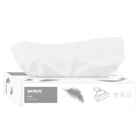 KATRIN Plus facial Kosmetiktücher 117970,  1 Karton = 40 Boxen à 100 Tücher