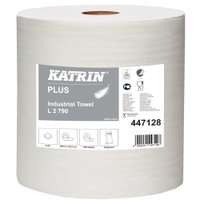 KATRIN Plus L 2 Putzpapierrolle 447128,  1 Packung = 2 Rollen