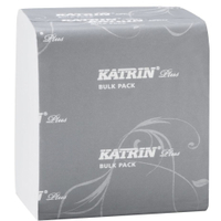 KATRIN Plus Toilettenpapier,  10, 3 x 23 cm 897350,  1 Karton = 42 Packungen à 200 Blatt