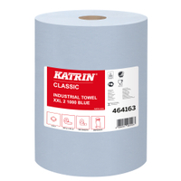 KATRIN Putzpapier-Rolle,  38x38 cm,  2-lagig,  blau 464163,  1 Paket = 2 Rollen