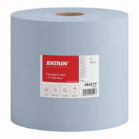 KATRIN Putztuchrolle,  22 x 36 cm,  blau 464217,  1 Paket = 2 Rollen