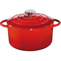 Küchenprofi Bratentopf,  rund,  rot 04 0100 04 24,  Durchmesser: 24 cm