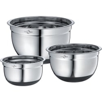 Küchenprofi Rührschüssel Set rutschfest,  3 teilig 25 0540 28 03,  Durchmesser: 16 cm,  20 cm,  24 cm