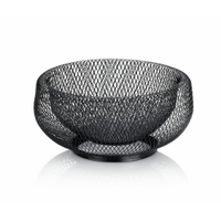 Kela Marlo Obstkorb,  Metall 12510,  Maße (H x Ø): 11 x 22, 5 cm