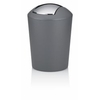 Kela Marta Schwingdeckeleimer,  1, 7 Liter 22272,  Farbe: grau,  Maße (H x Ø): 21 x 15 cm