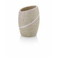 Kela Talus Zahnputzbecher 20296,  Farbe: beige