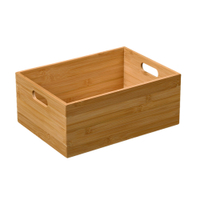 Kesper Aufbewahrungsbox Bambus,  stapelbar 57402,  1 Aufbewahrungsbox,  Maße (B x L x H): 24 x 33 x 13, 5 cm