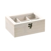 Kesper Aufbewahrungsbox für Tee,  Bambus,  weiß 57902,  1 Aufbewahrungsbox,  Maße (B x L x H): 16 x 22 x 9 cm