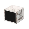 Kesper Besteckbox mit Kreidetafel,  Sperrholz 66277,  1 Besteckkorb,  Maße (B x L x H): 12 x 12 x 10 cm