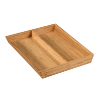 Kesper Besteckkasten,  Bambus 5808613,  Maße (L x B): 43 x 35 cm,  Höhe: 5 cm,  2 Fächer