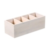 Kesper Besteckkasten Bambus,  weiß lackiert 57850,  1 Besteckkasten,  Maße (B x L x H): 14 x 34 x 12 cm