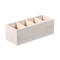 Kesper Besteckkasten Bambus,  weiß lackiert 57850,  1 Besteckkasten,  Maße (B x L x H): 14 x 34 x 12 cm