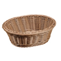 Kesper Brotkorb aus Vollkunststoffgeflecht,  oval 19817,  1 Korb,  Maße (B x L x H): 20, 5 x 25 x 8, 5 cm