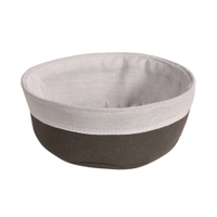 Kesper Brotkorb Baumwolle,  lebensmittelecht 19921,  1 Brotkorb,  Farbe: grau